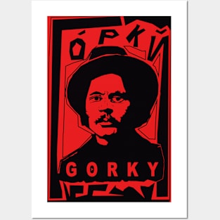 Maxim Gorky in Red Posters and Art